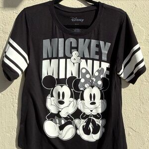 Disney Black and White Mickey & Minnie Women’s Tee